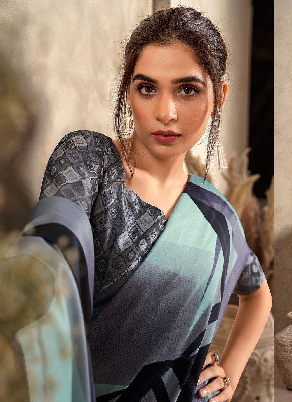 Classic Designer Satin Silk Saree - S5080