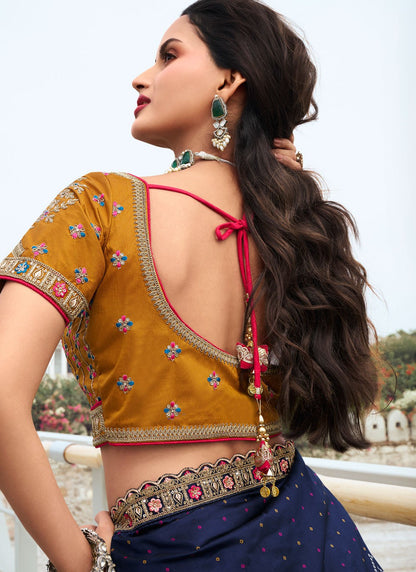 Embroidered Silk A - Line Lehenga - L2244