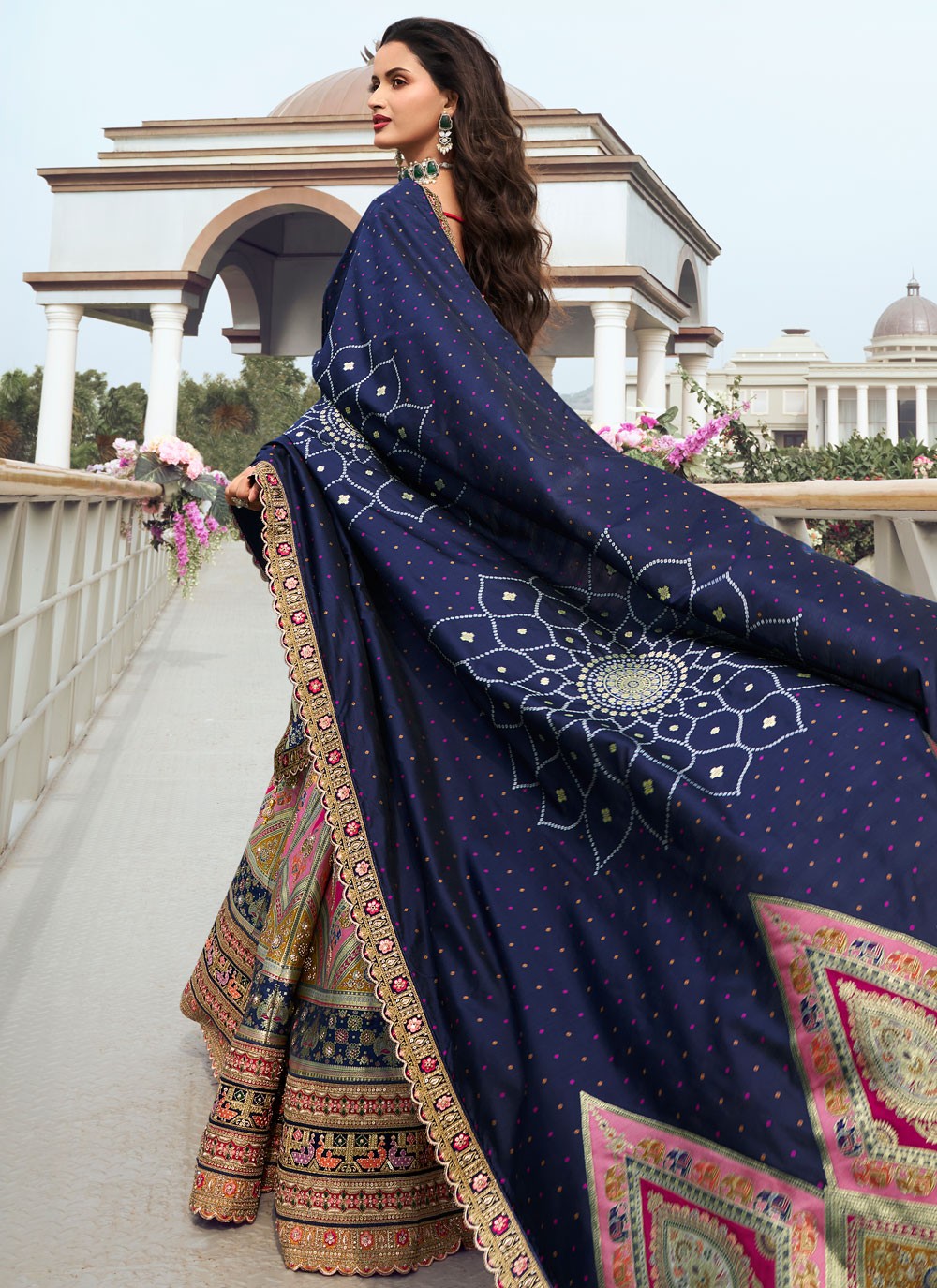 Embroidered Silk A - Line Lehenga - L2244