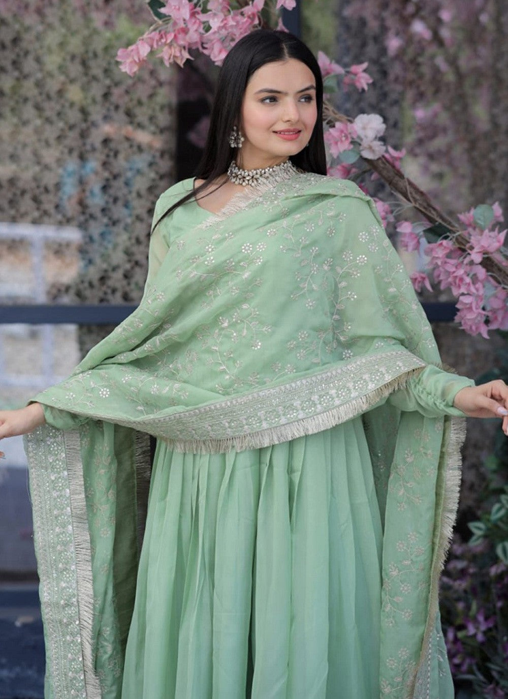 Silk Salwar Suit - T1162
