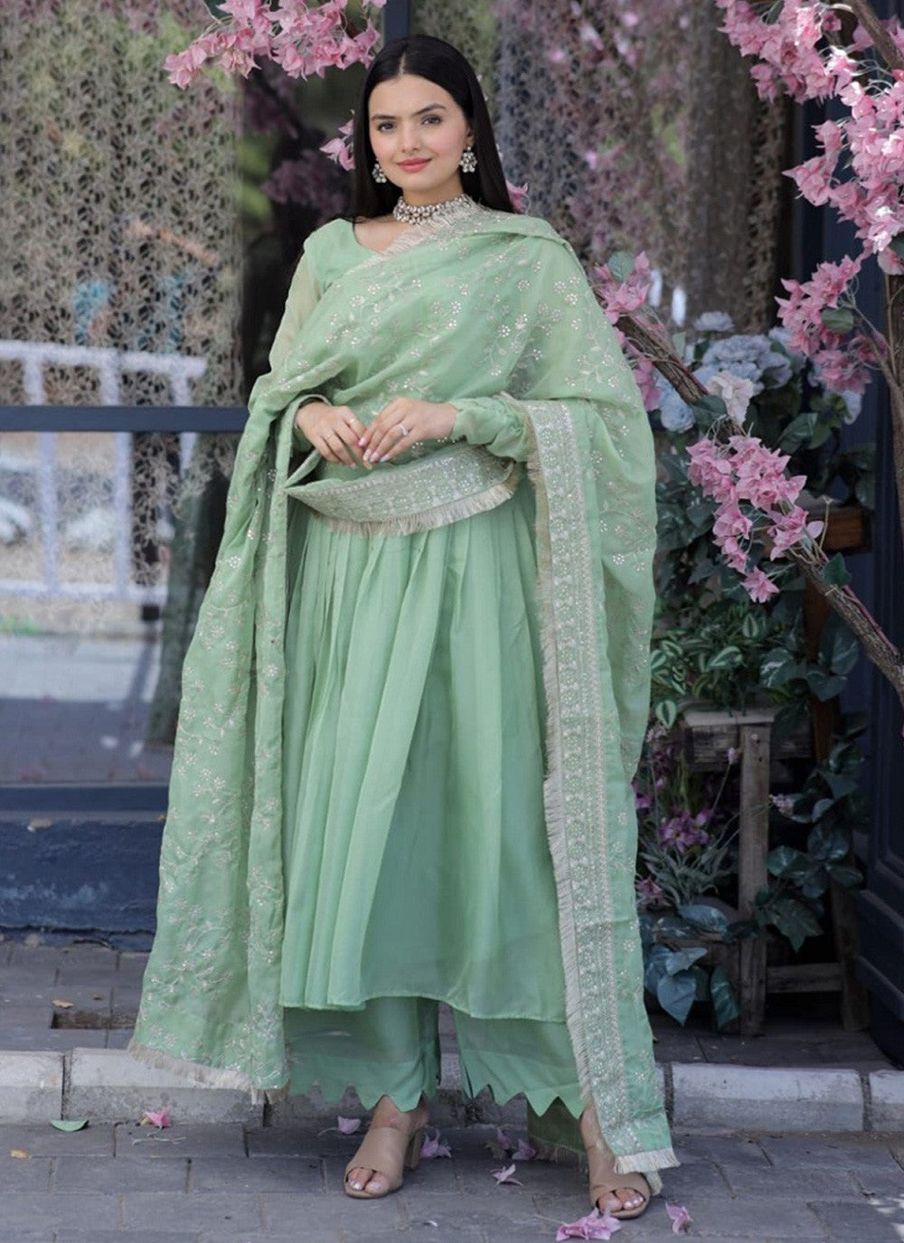 Silk Salwar Suit - T1162