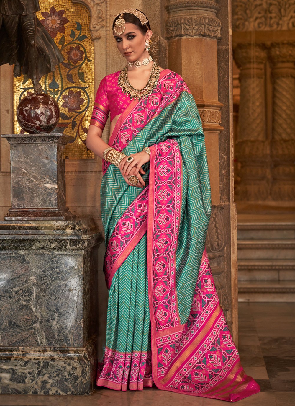 Classic Weaving Zari Banarasi Silk Saree - S3956