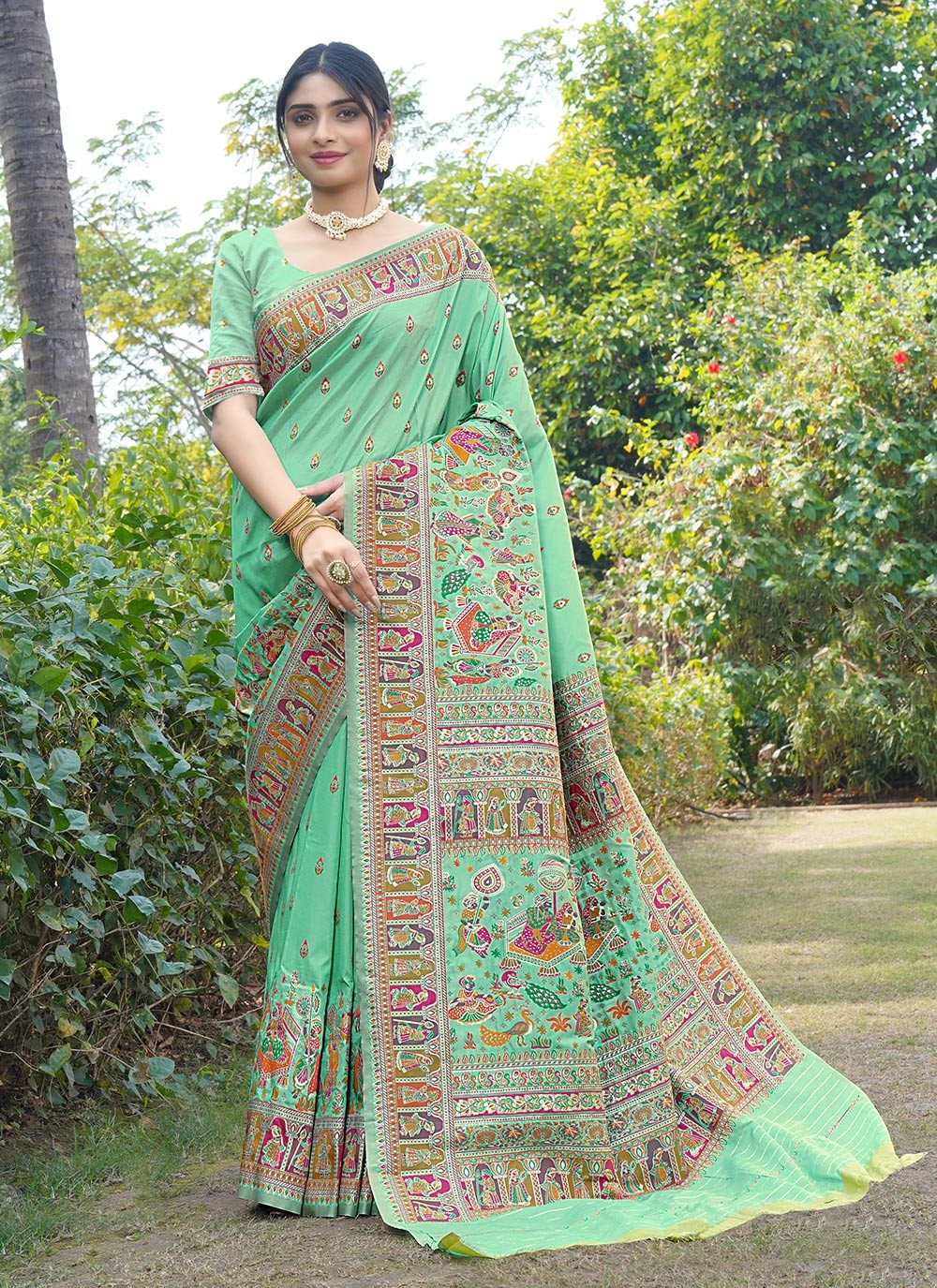 Traditional Weaving Zari Pure Silk Saree - S8496