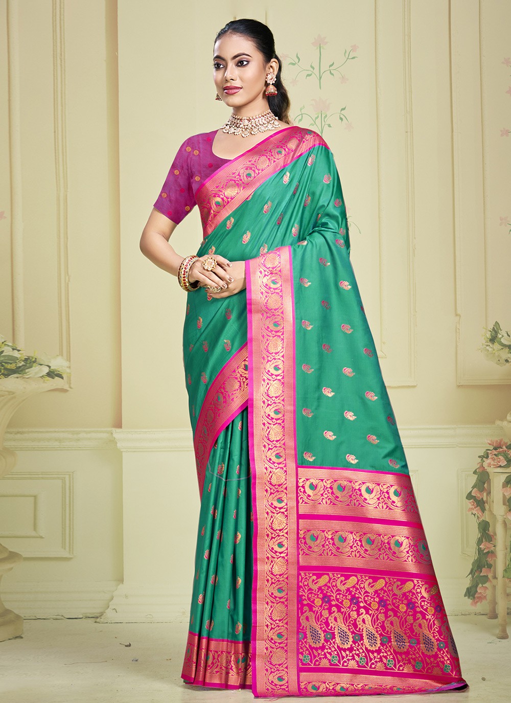 Classic Woven Silk Saree - S9905