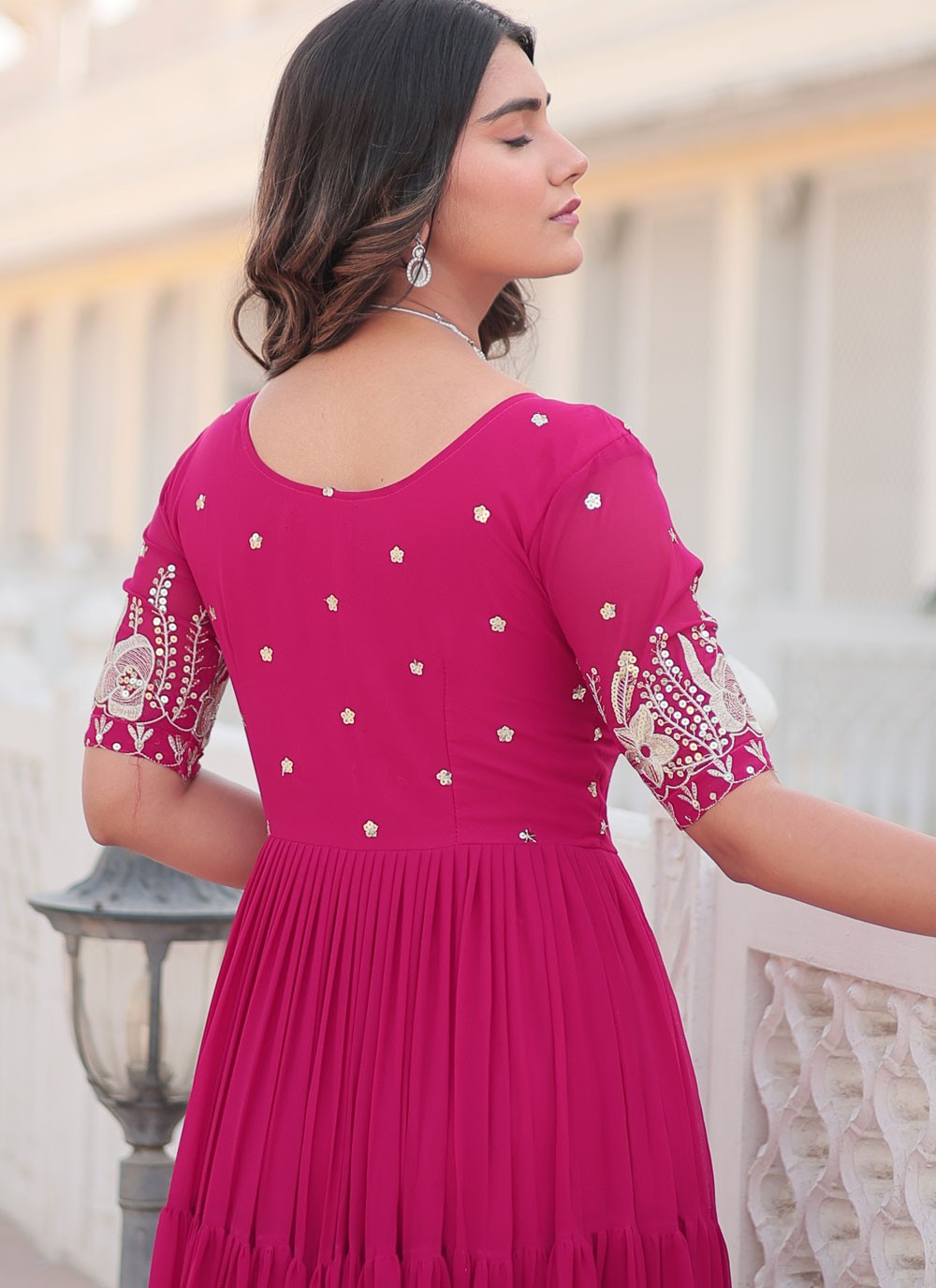 Faux Georgette Gown - G1392