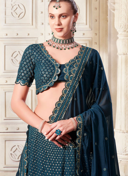 Diamond Net A - Line Lehenga - L2369