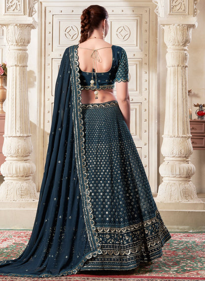 Diamond Net A - Line Lehenga - L2369