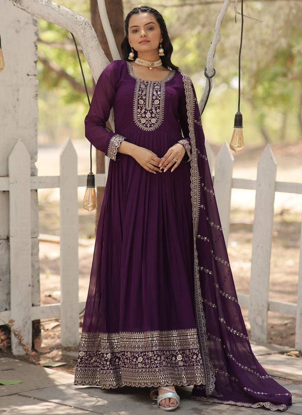 Faux Georgette Gown - G1469