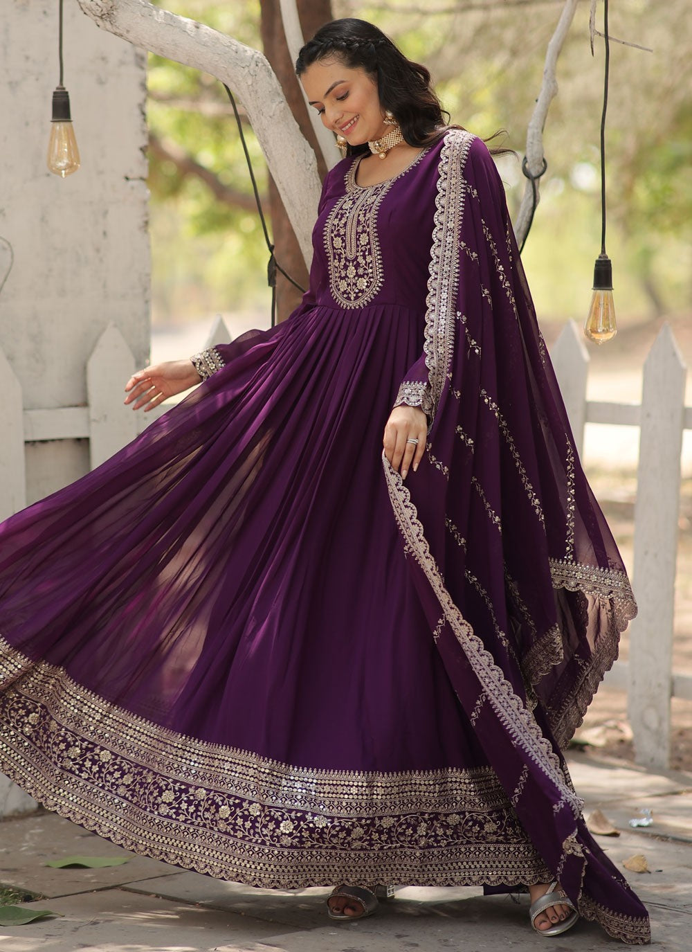 Faux Georgette Gown - G1469