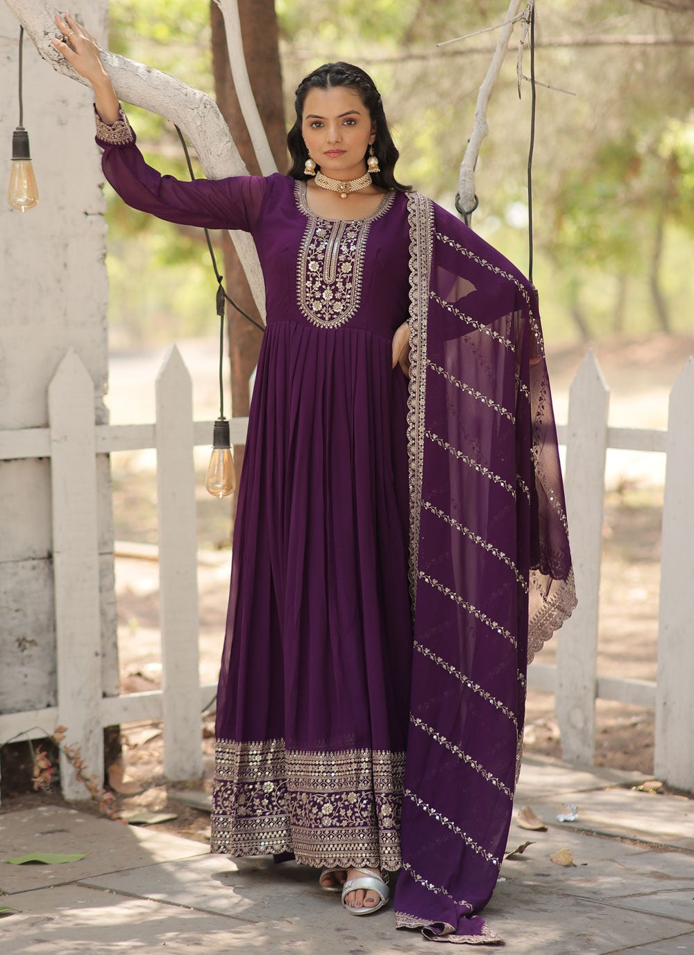 Faux Georgette Gown - G1469