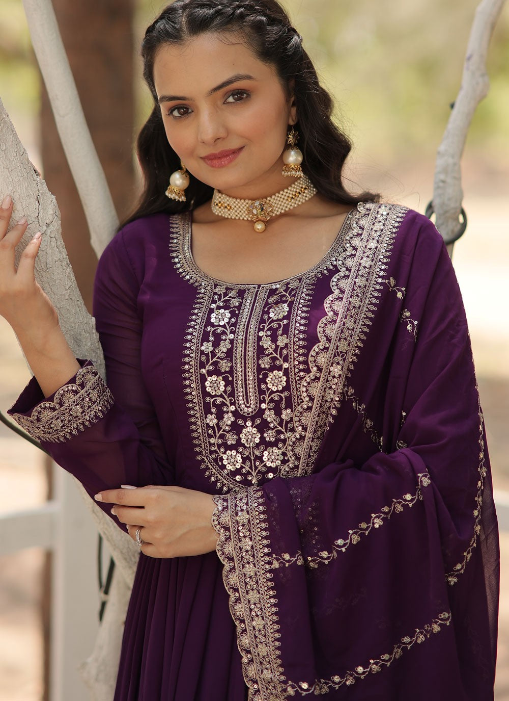 Faux Georgette Gown - G1469