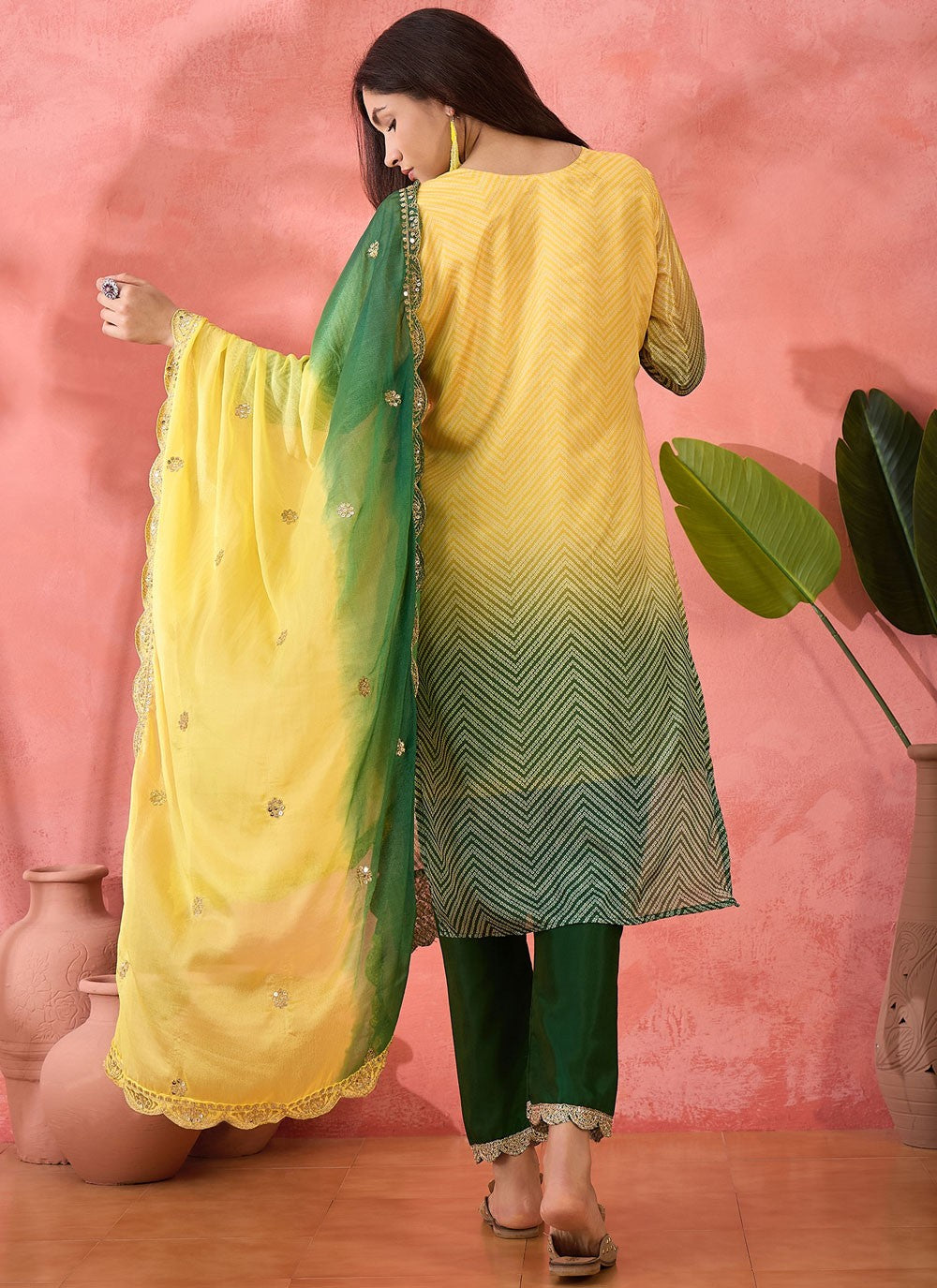 Archive Embroidered, Sequins, Zari 316804 Green T6831
