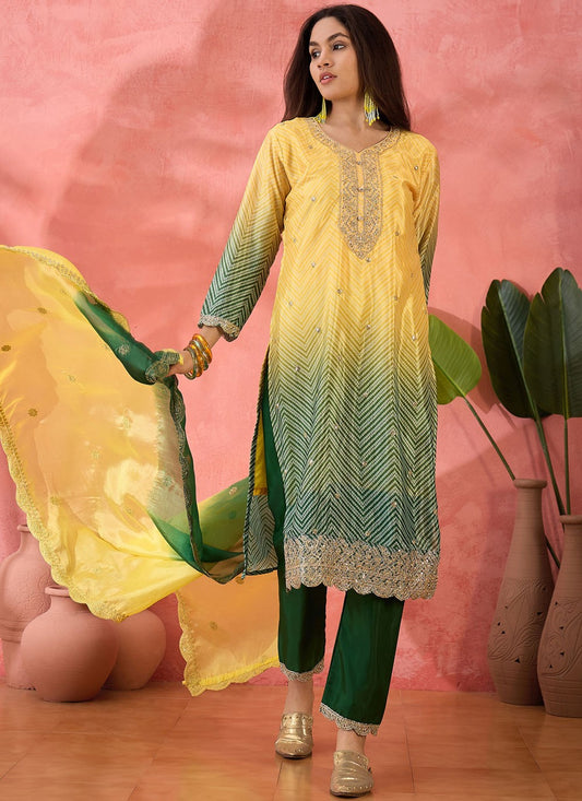 Archive Embroidered, Sequins, Zari 316804 Green T6831