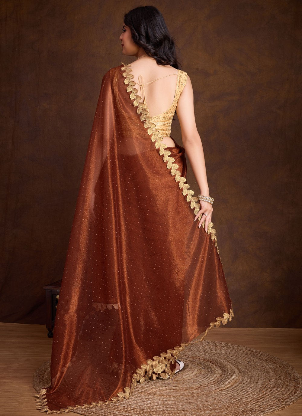 Classic Border Work Silk Saree - S8363