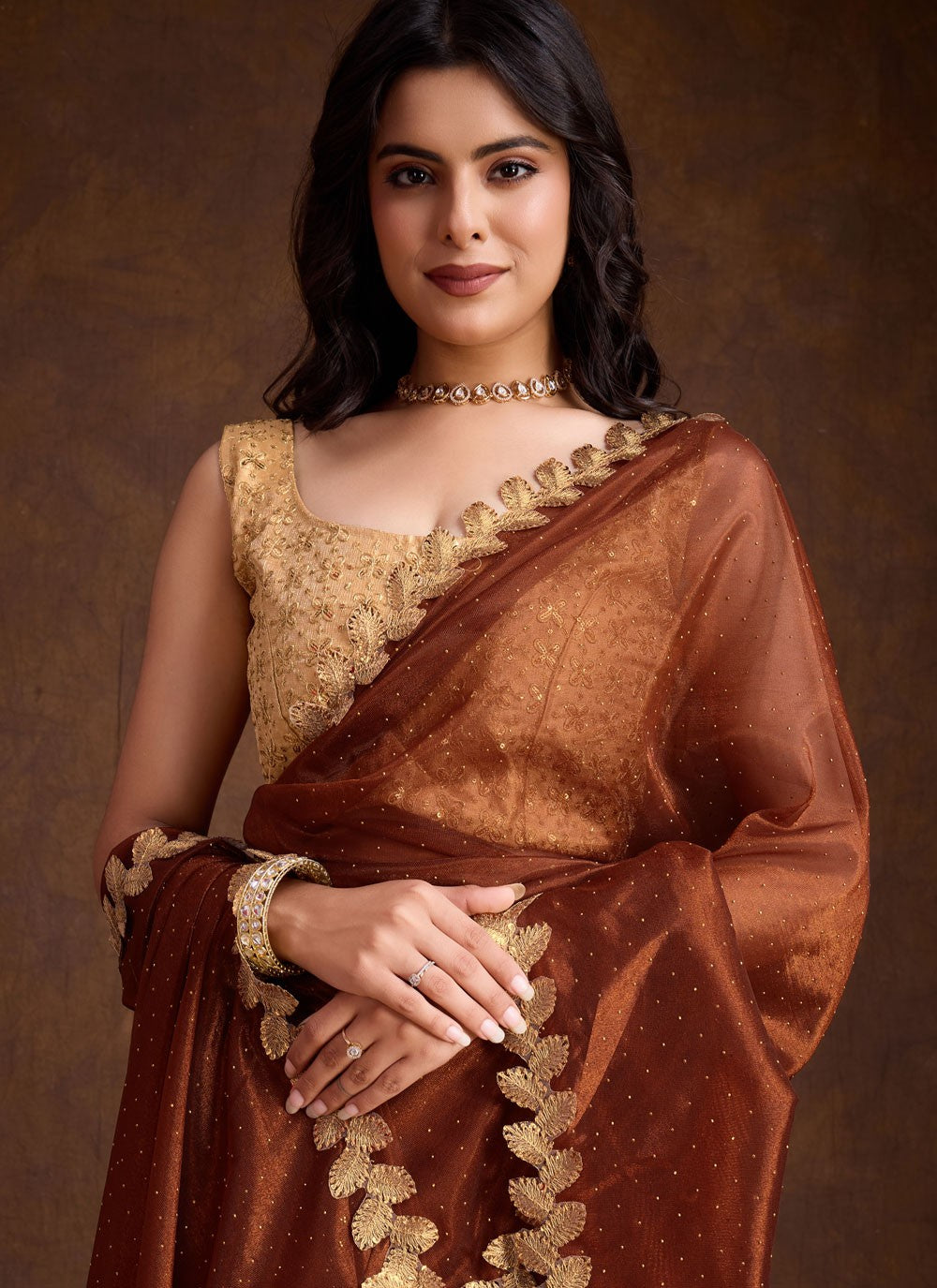 Classic Border Work Silk Saree - S8363