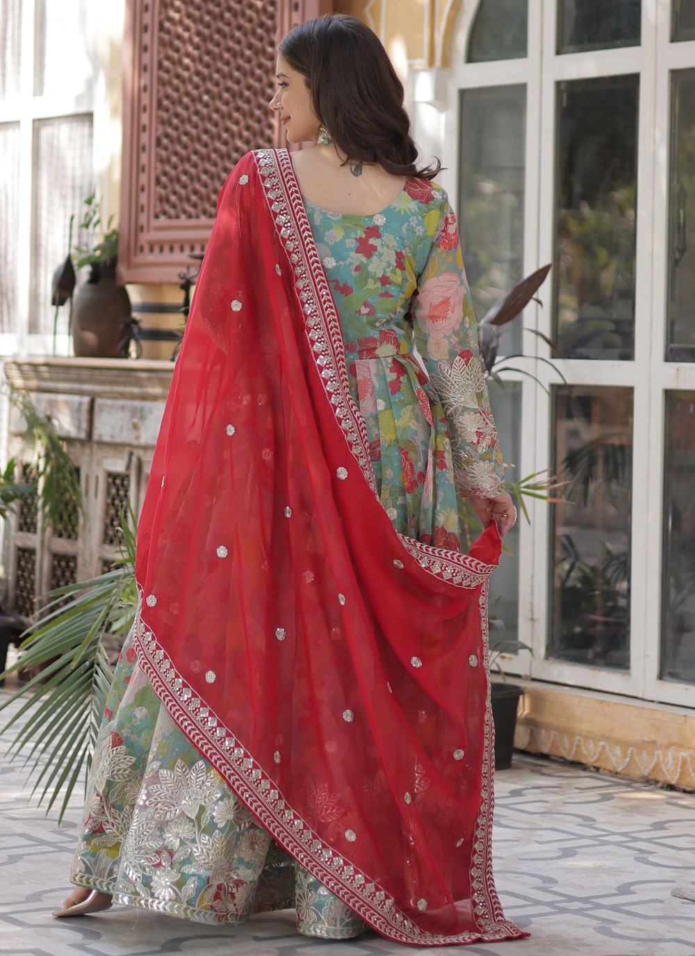 Silk Festival, Mehandi & Sangeet Gown G19882