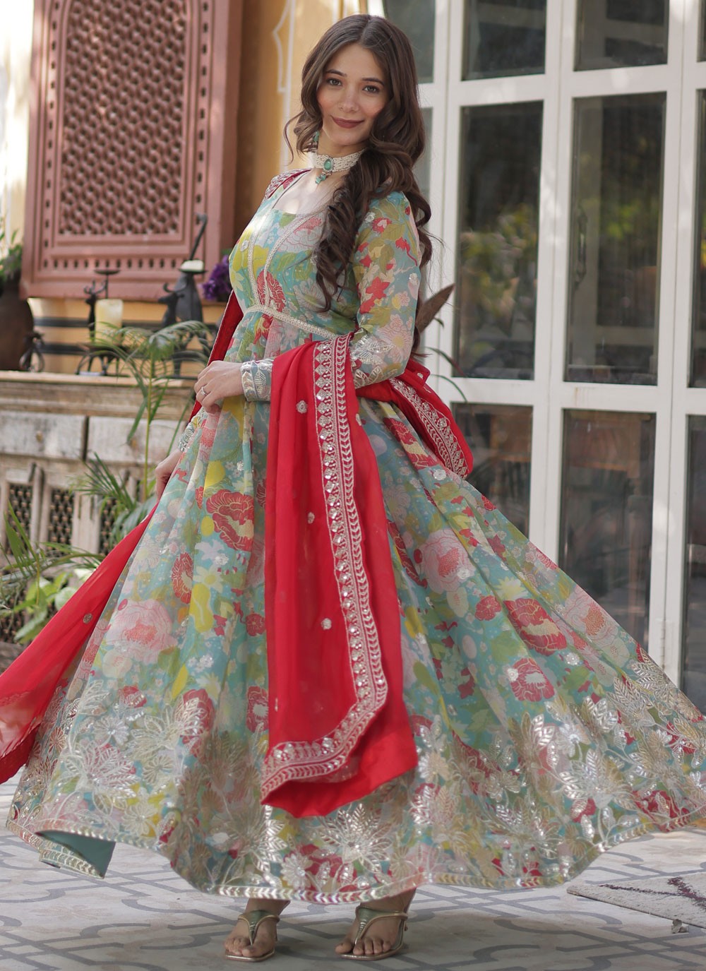 Silk Festival, Mehandi & Sangeet Gown G19882