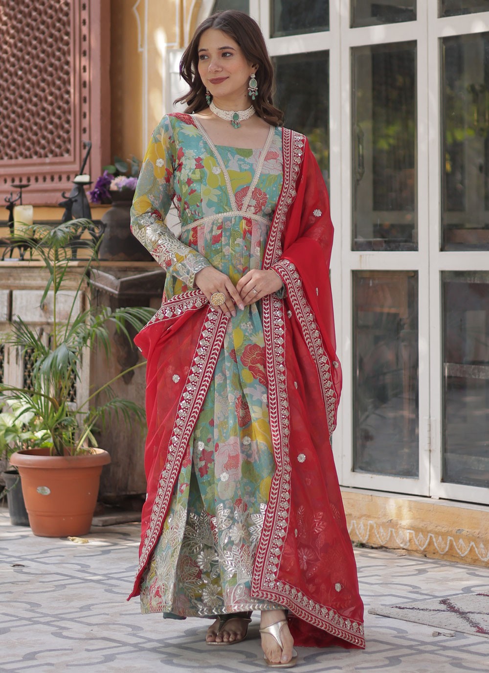 Silk Festival, Mehandi & Sangeet Gown G19882