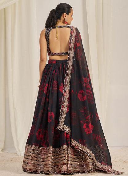 Dori Work Organza A - Line Lehenga - L2373