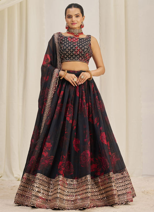 Dori Work Organza A - Line Lehenga - L2373
