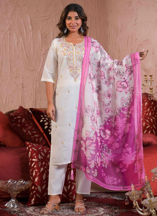 Archive Embroidered, Sequins 316790 White T6824
