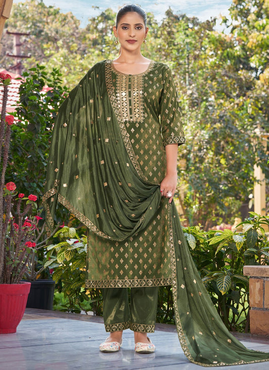Archive Embroidered, Zari 316729 Green T6799