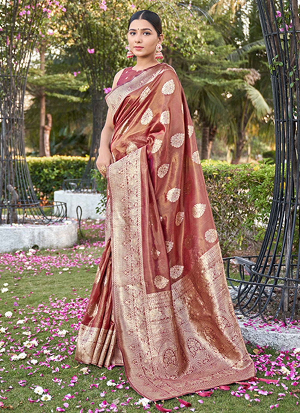Classic Woven Shimmer, Silk Saree - S7031
