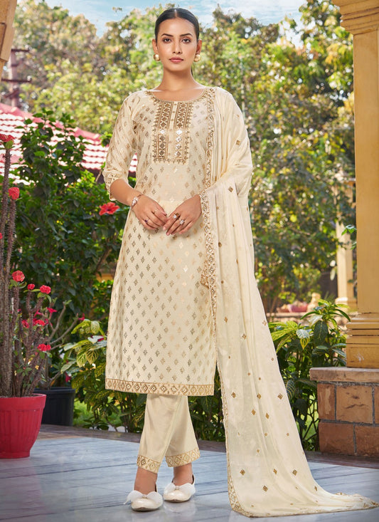 Archive Embroidered, Zari 316728 Off White T6798