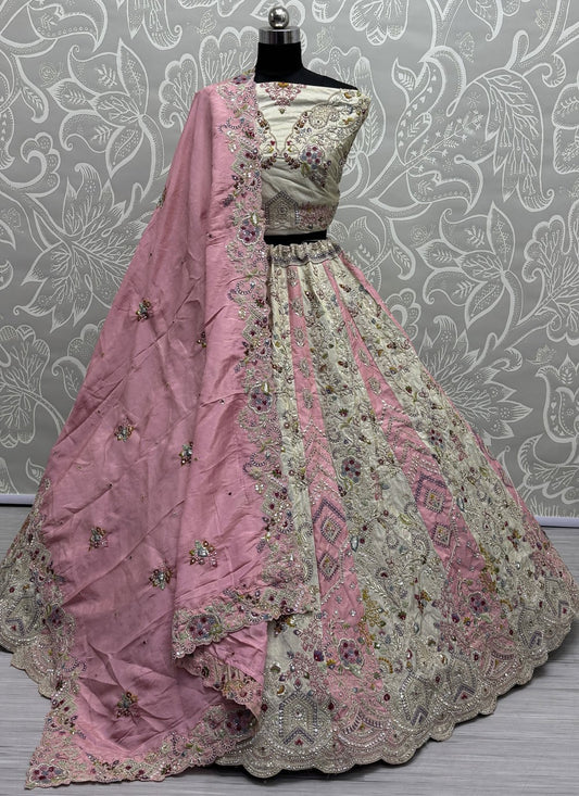 Silk Engagement, Reception A - Line Lehenga L3635
