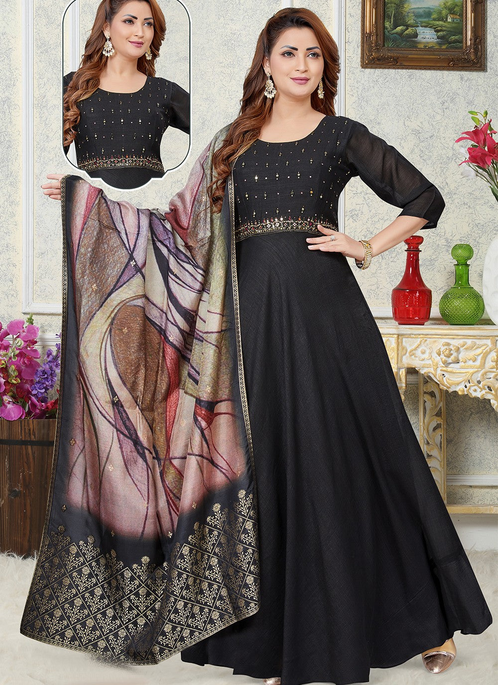 Silk Gown - G1307