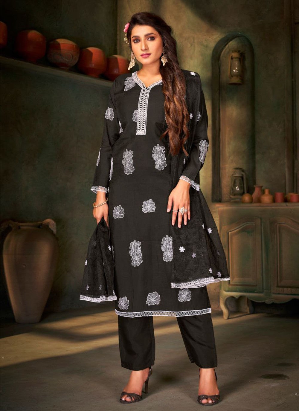 Silk Salwar Suit - T1248