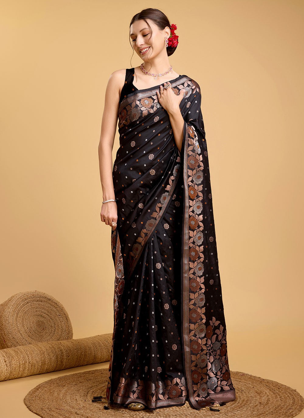 Classic Jacquard Work Silk Saree - S5657
