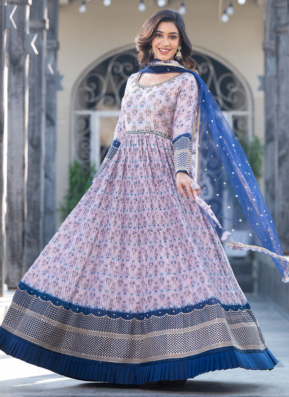 Georgette, Silk Gown - G1291