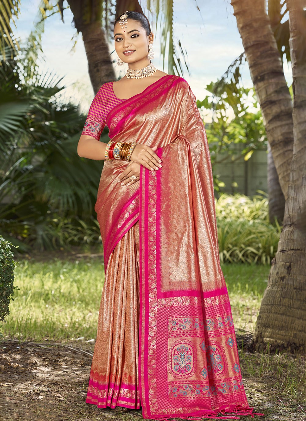 Woven Silk Saree - S12148