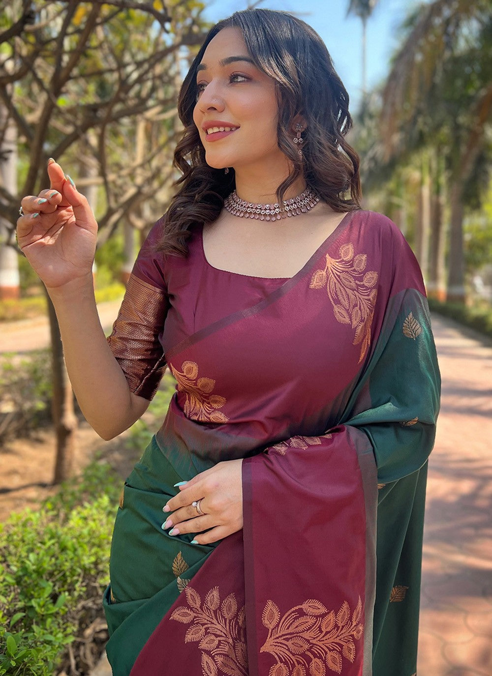 Traditional Weaving Zari Silk Saree - S8300
