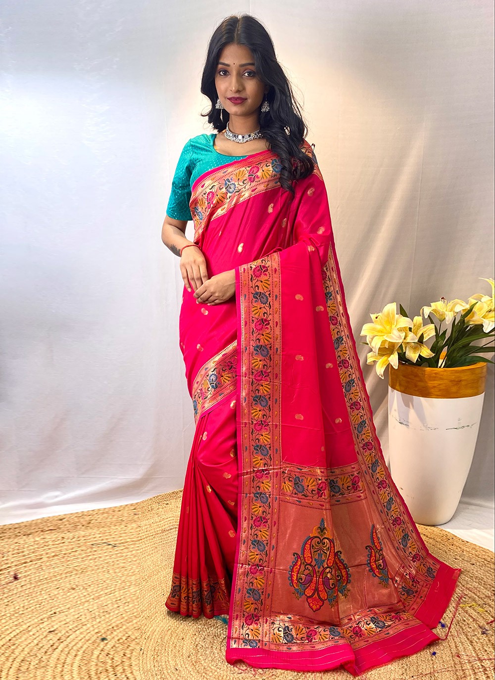 Traditional Weaving Zari Silk Saree - S8423