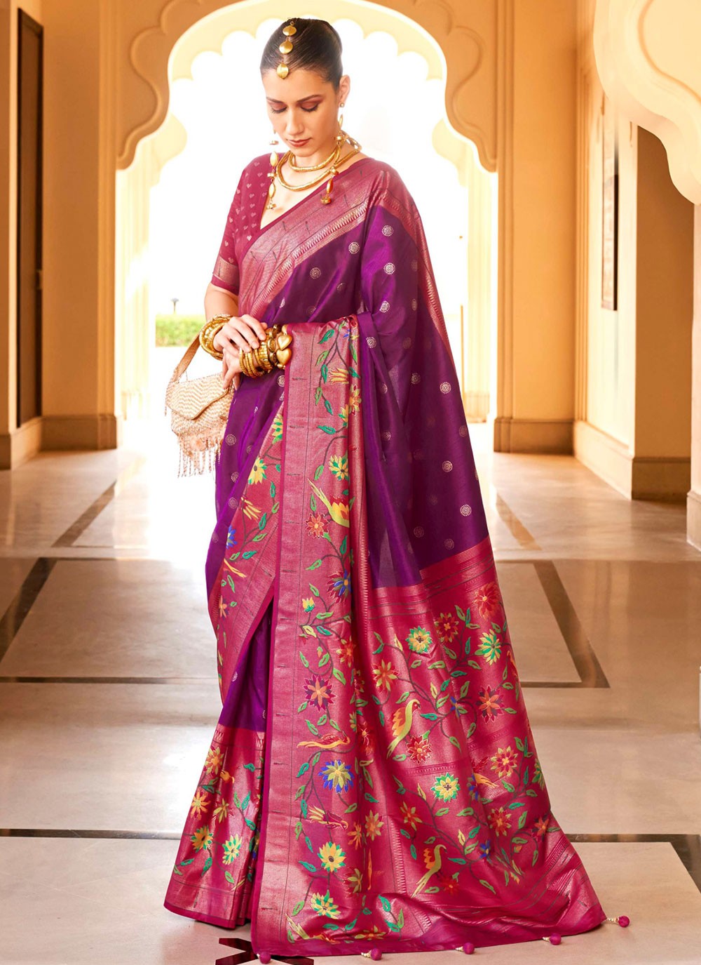 Casual Woven Silk Saree - S6088
