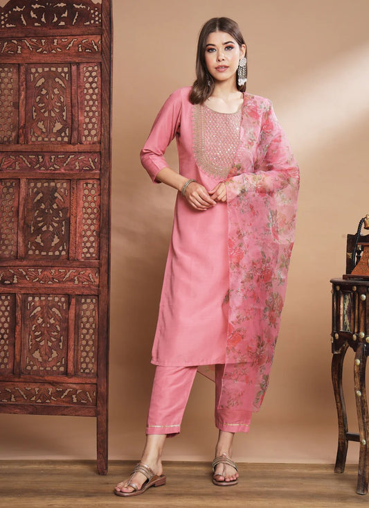 Silk Salwar Suit - T1274