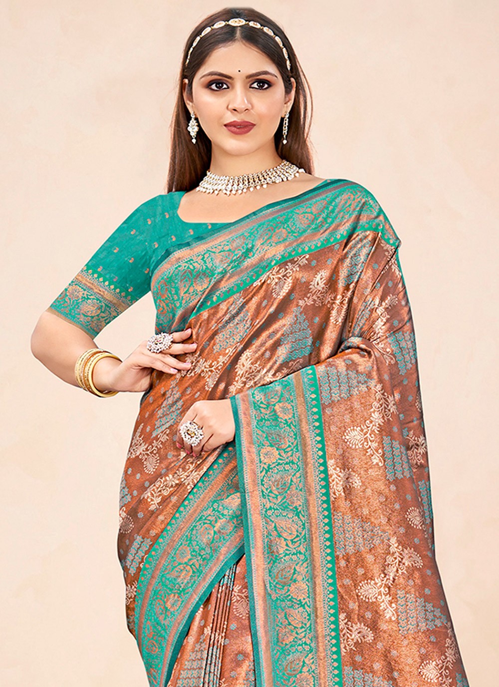Classic Border Work Silk Saree - S6611