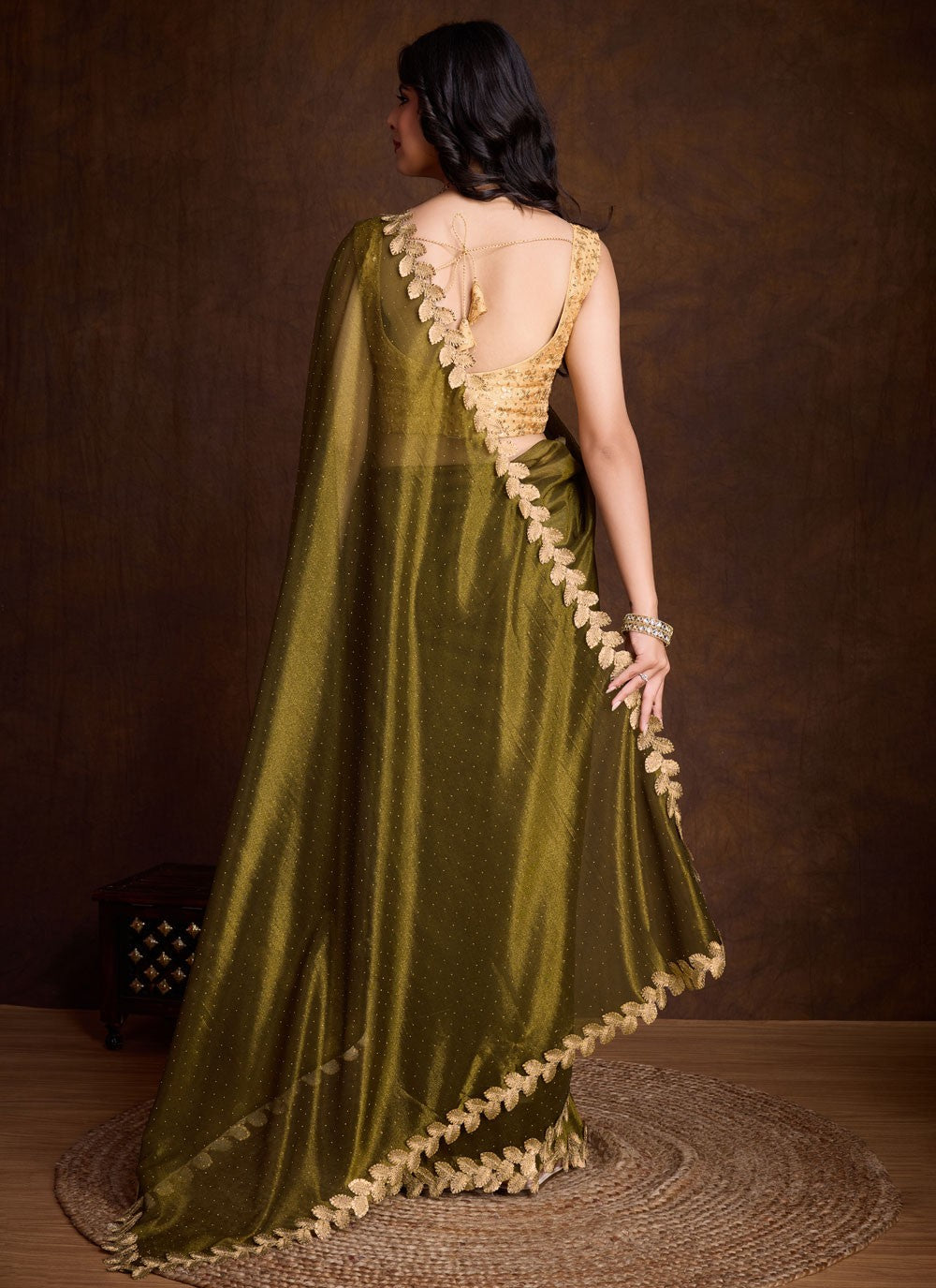 Classic Border Work Silk Saree - S8363