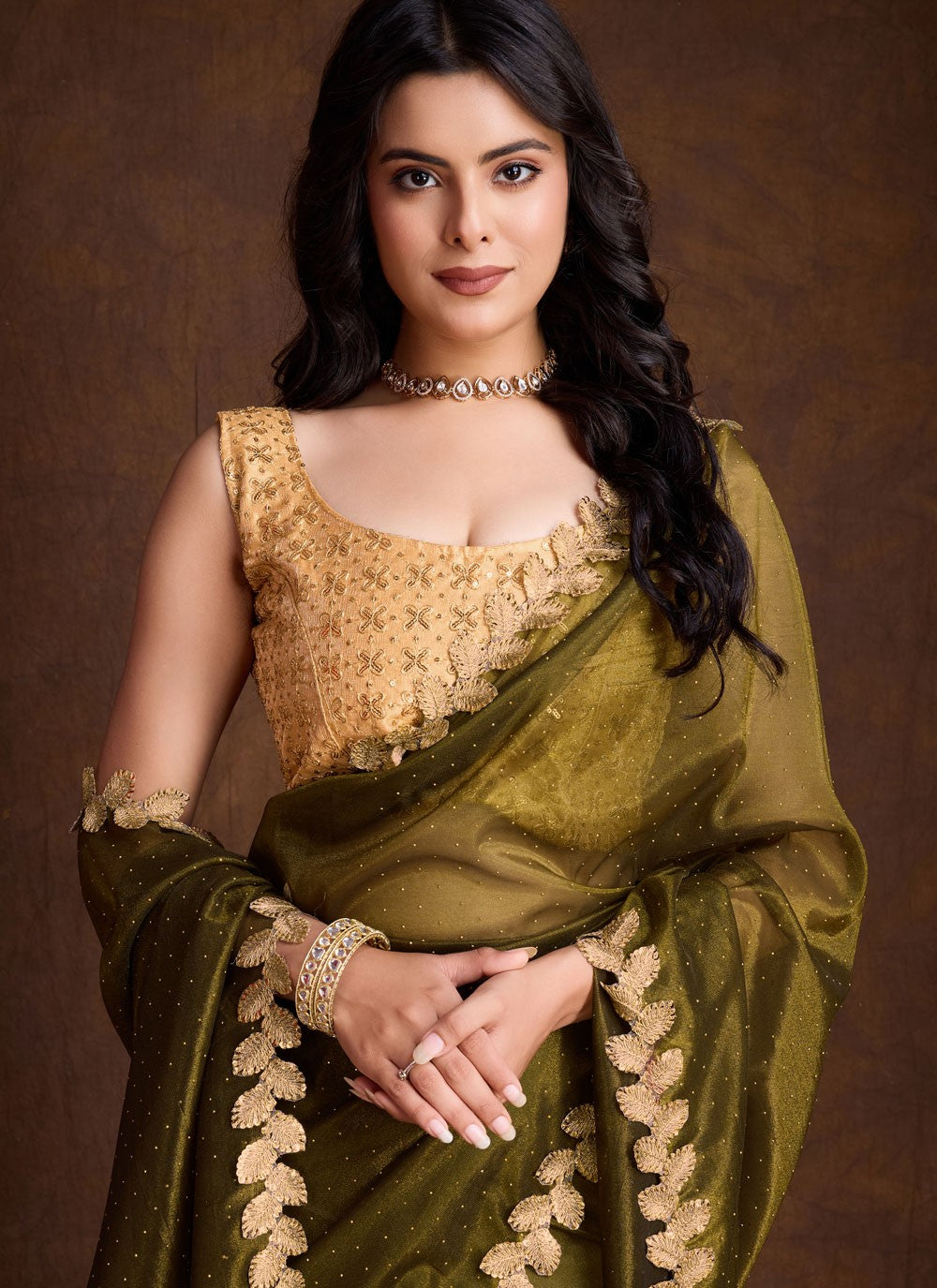 Classic Border Work Silk Saree - S8363