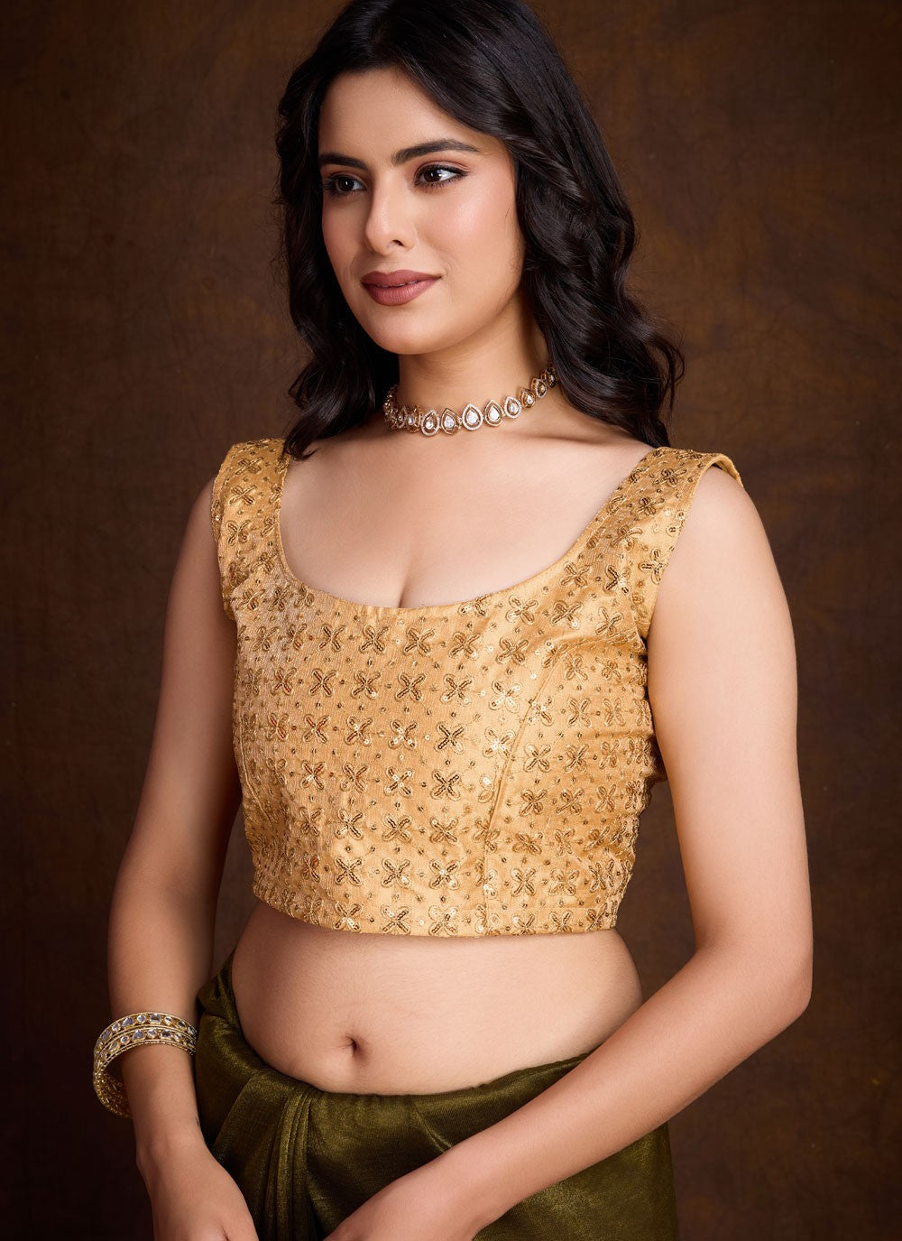 Classic Border Work Silk Saree - S8363