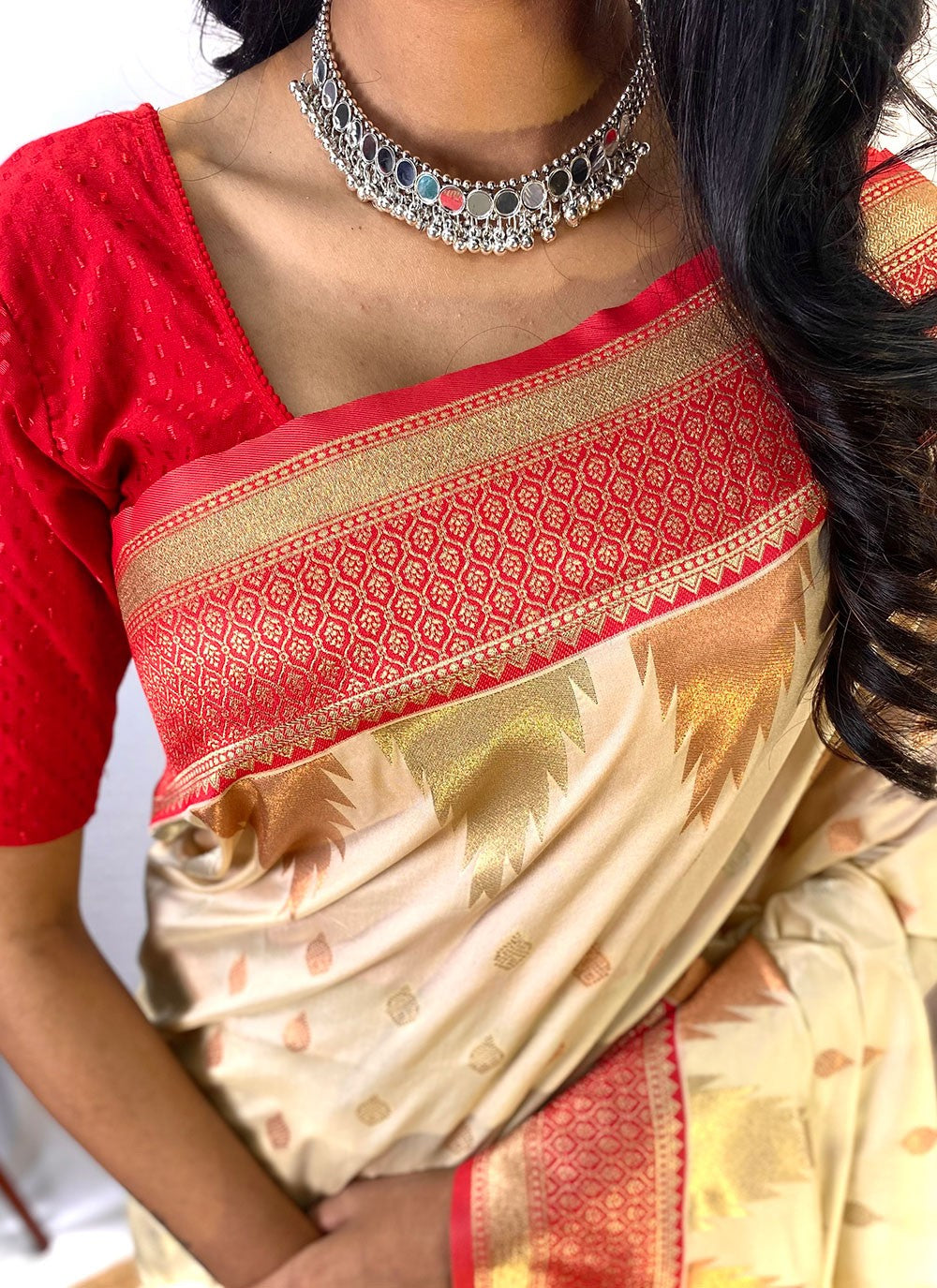 Traditional Printed Silk Saree - S8330