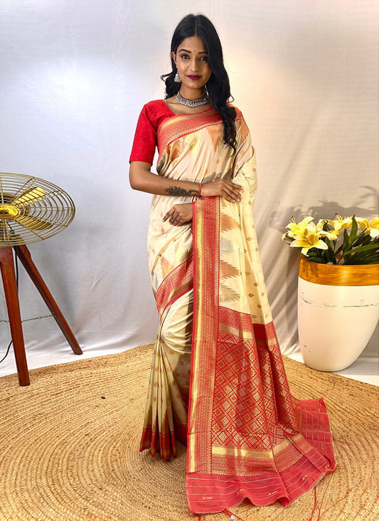 Traditional Printed Silk Saree - S8330