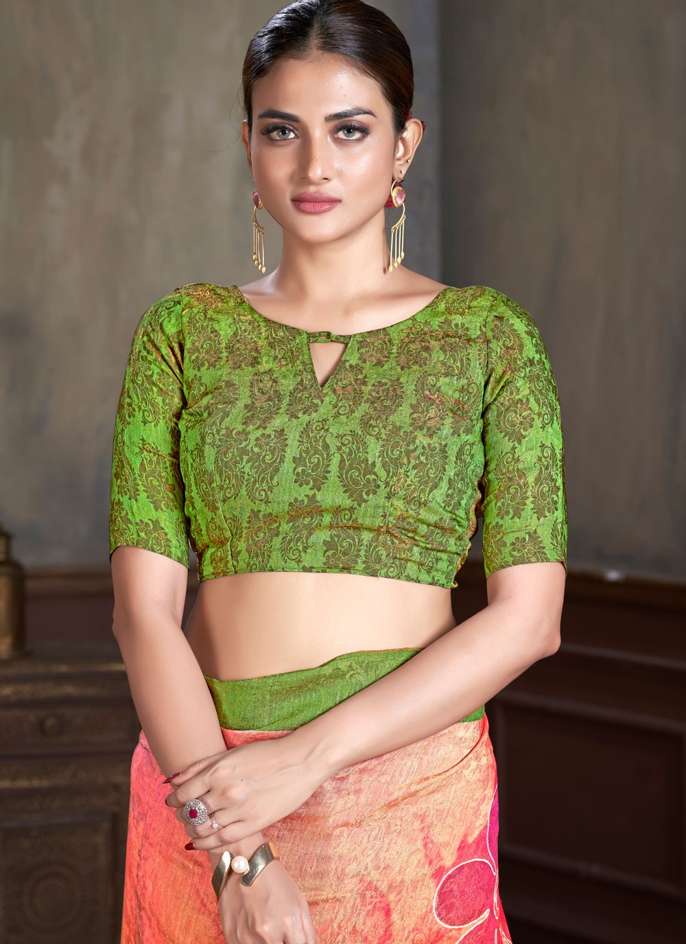 Classic Jacquard Work Silk Saree - S7402
