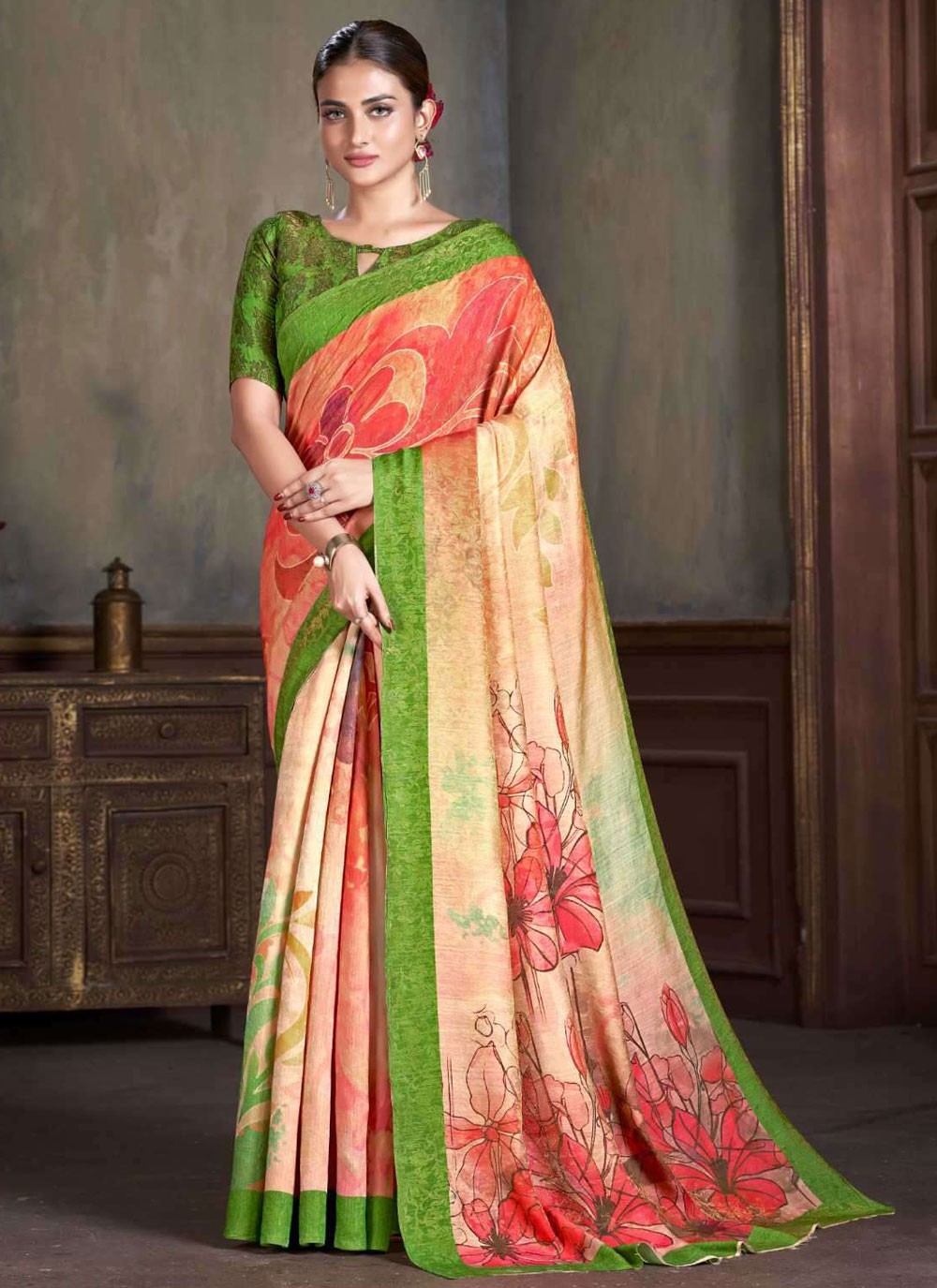 Classic Jacquard Work Silk Saree - S7402