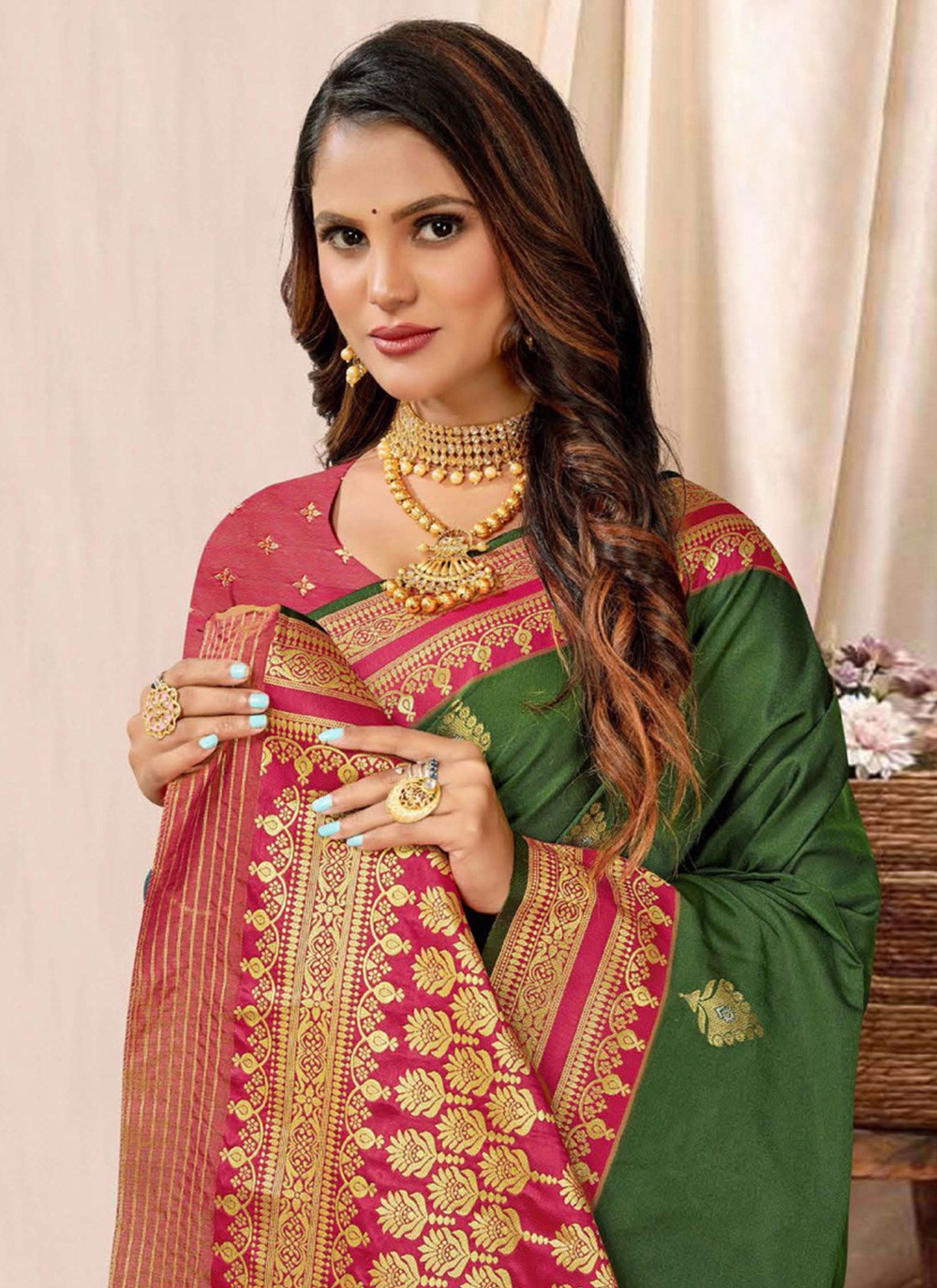 Traditional Woven Silk Saree - S7364