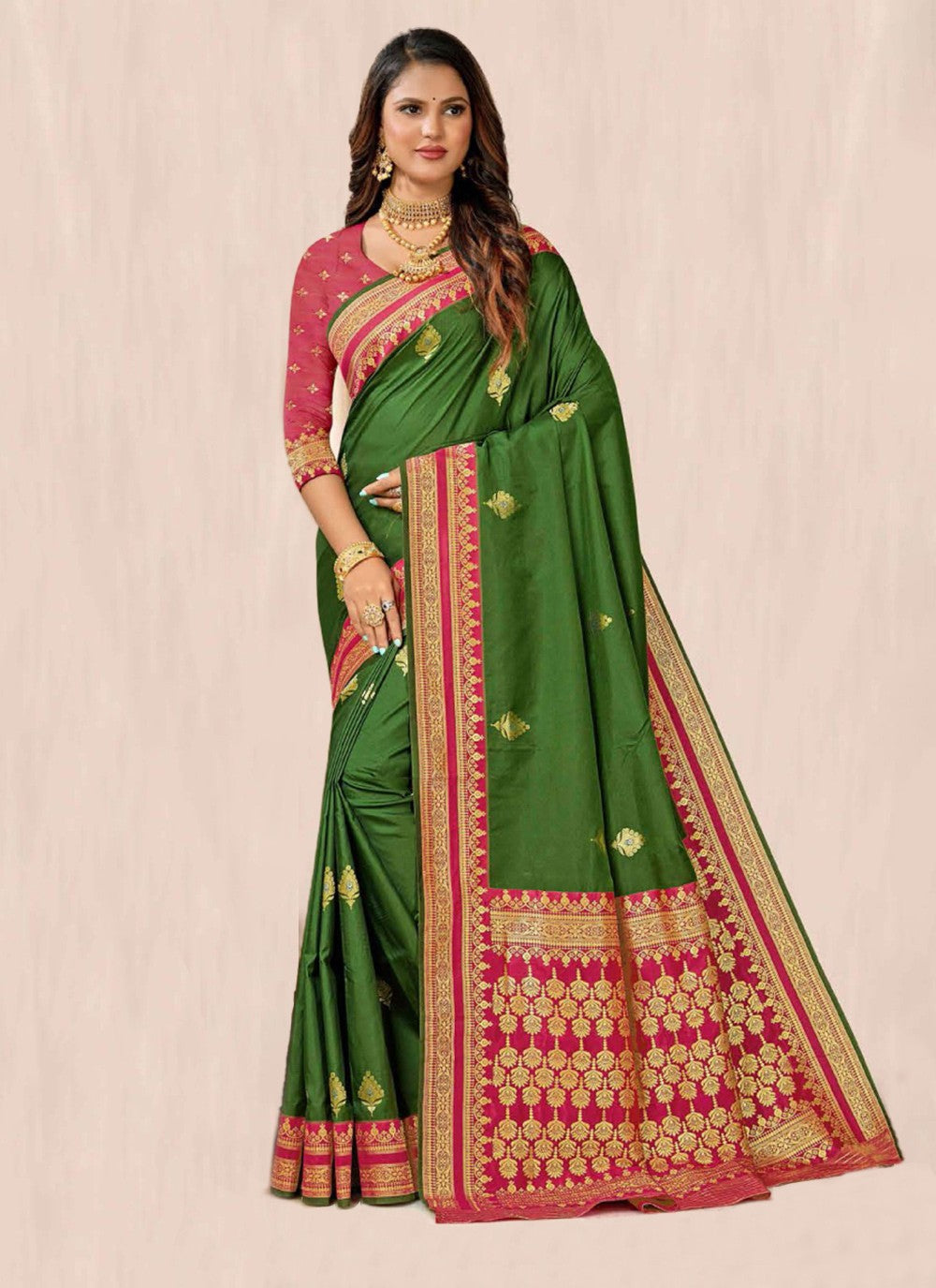 Traditional Woven Silk Saree - S7364