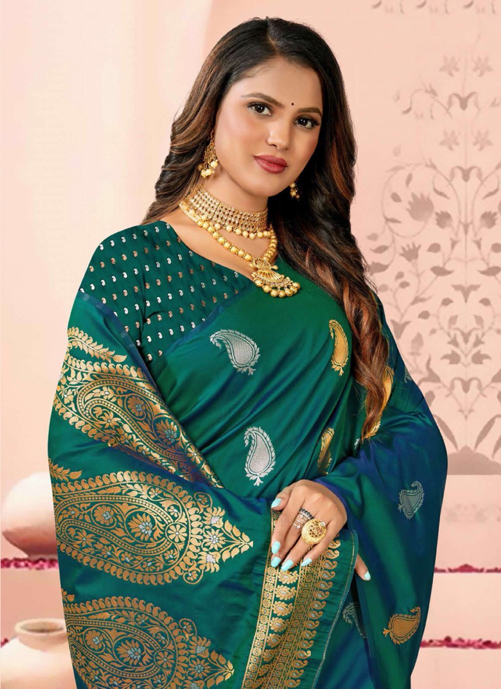 Traditional Weaving Zari Silk Saree - S7343