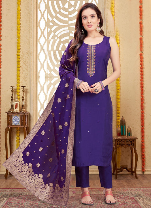 Archive Embroidered, Stones 316297 Violet T6678